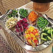 豊川産野菜を使った彩りサラダ　ドレッシング３種類